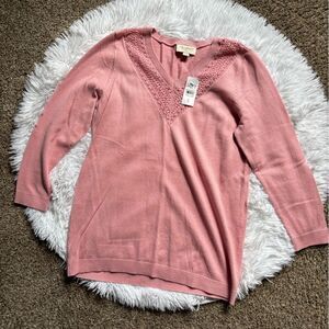 LOFT Sweater Pink New Lightweight Womens Size Small